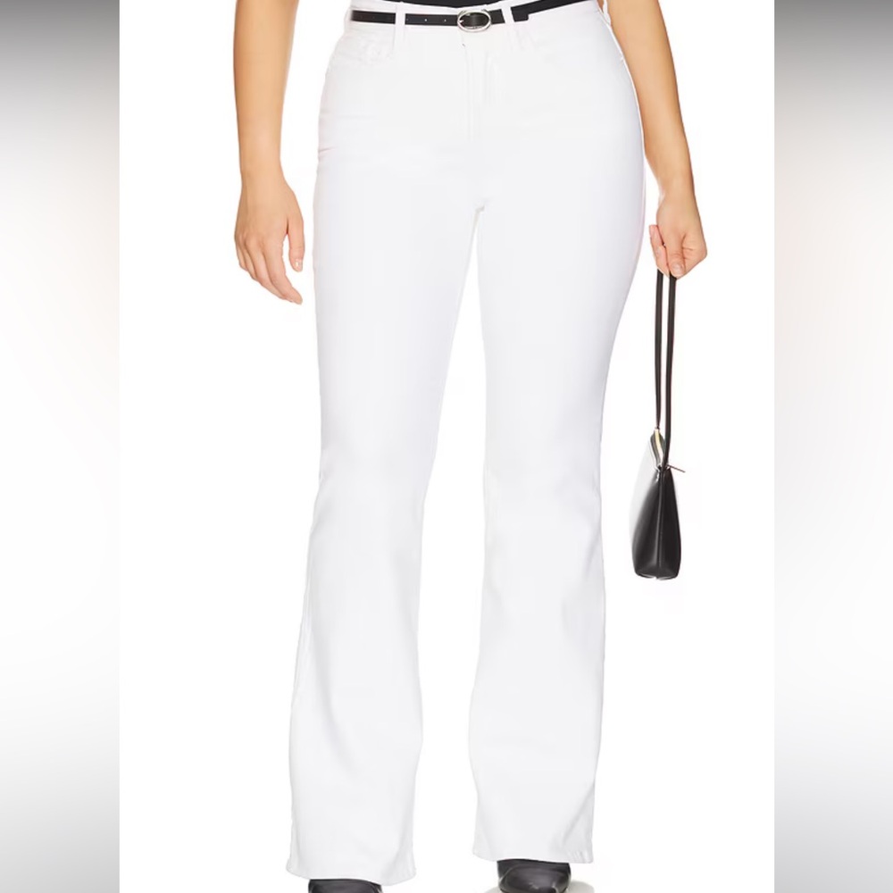 NWT Good American Good Legs Flare Jeans in White001